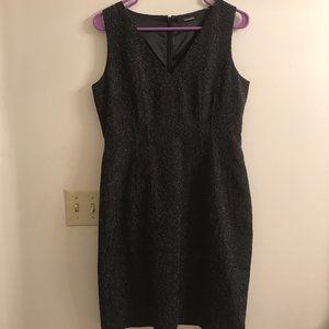 Tahari Black Sheath Dress 8